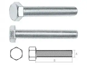 купить Болт М18х100 мм шестигр., цинк, кл.пр. 5.8, DIN 933 (20 кг) STARFIX