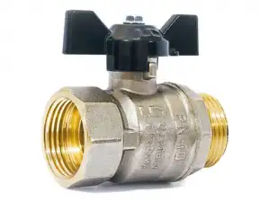 купить Кран шаровый 1/2' нар.-вн. бабочка PN 40 LD
