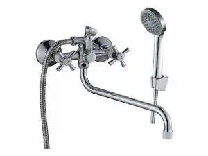 купить Смеситель для ванны (Lt) вентильный белый DR51045-White Decoroom
