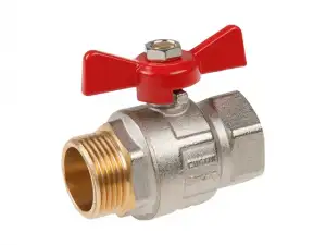 купить Кран шаровый 1" нар.-вн. бабочка PN40 AV Engineering