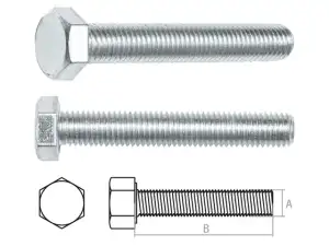 купить Болт М16х120 мм шестигр., цинк, кл.пр. 8.8, DIN 933 (20 кг) STARFIX