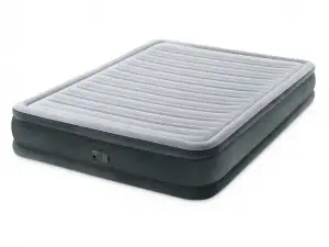 купить Надувная кровать Queen Comfort-Plush, 152х203х33см, встр. электрич. насос, INTEX