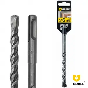 купить Бур (сверло) по бетону 6x100x160 мм SDS-plus GRAFF