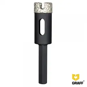 купить Алмазное трубчатое сверло по керамограниту и плитке 16 мм GRAFF серии Expert