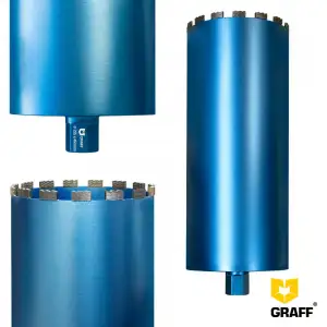 купить Коронка алмазная 225x12 мм 1 1/4" по армированному бетону GRAFF для алмазного сверления (бурения)