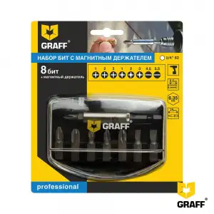 купить Набор из 8 бит с магнитным держателем GRAFF