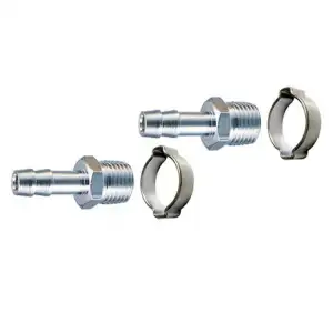 купить Переходник FUBAG 1/4 " M -> елочка 6 мм с обжимным кольцом (2 шт.)