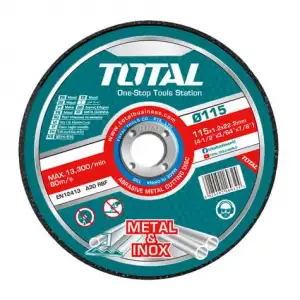 купить Круг отрезной 115x1,2x22,2 мм по металлу TOTAL TAC22111550 (50шт)