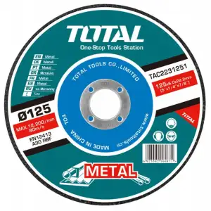 купить Круг отрезной 125х6х22,2 мм по металлу TOTAL TAC2231251