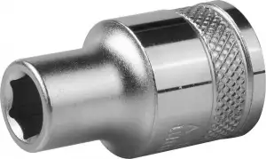 купить Торцовая головка KRAFTOOL ″INDUSTRIE QUALITAT″, Cr-V, FLANK, хромосатинированная, 1/2″, 9 мм