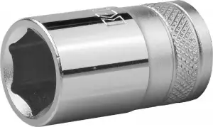 купить Торцовая головка KRAFTOOL ″INDUSTRIE QUALITAT″, Cr-V, FLANK, хромосатинированная, 1/2″, 14 мм