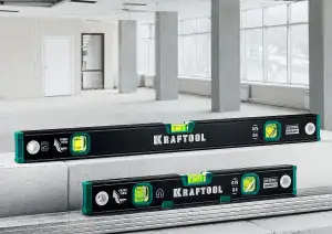 купить Kraftool 1500 мм, уровень с зеркальным глазком