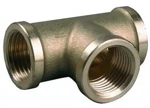 купить Тройник GENERAL FITTINGS латунь, г/г/г, 1″