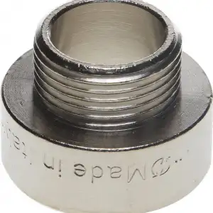 купить Переходник GENERAL FITTINGS удлиненный цилиндрический, никелированная латунь, 1″ х 3/4″