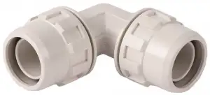 купить Соединитель ЗУБР ″ШиреФит″ угловой 90° ″штуцер с гайкой - штуцер с гайкой″, 16мм