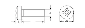 купить Винт DIN 7985, M4 x 10 мм, 5 кг, кл. пр. 4.8, оцинкованный, ЗУБР