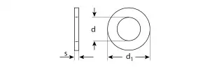 купить Шайба DIN 125A, 14 мм, 5 кг, оцинкованная, ЗУБР