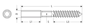 купить Шпилька сантехническая, шестигранник, Torx 25, М10x120мм, 450шт, оцинкованная, ЗУБР