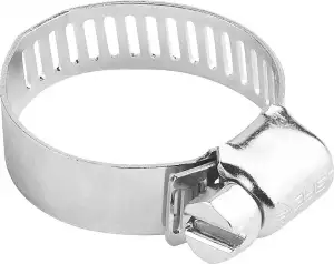 купить Хомуты Х-12П оцинкованные, просечная лента 12.7 мм, 40-64 мм, 4 шт, ЗУБР