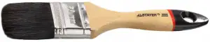 купить Кисть плоская STAYER ″UNIVERSAL-EURO″, чёрная натуральная щетина, деревянная ручка, 50мм