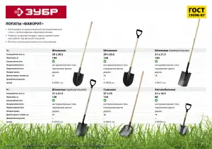 купить Лопата ″ФАВОРИТ″ штыковая, деревянный черенок, ЗУБР Профессионал