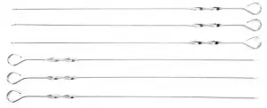 купить Шампуры KRAFTOOL ″EXPERT″ плоские, усиленные, нерж. сталь 2мм, длина 600мм, в блистере, 6шт