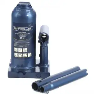 купить Домкрат гидравлический бутылочный телескопический, 2 т, H подъема 170-380 мм Stels