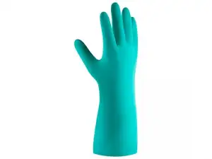 купить Перчатки К80 Щ50 нитриловые защитные промышленные, р-р 11/XXL, зеленые, JetaSafety (Защитные промышленные перчатки из нитрила. Зеленые. Р-ры:  XXL.) (
