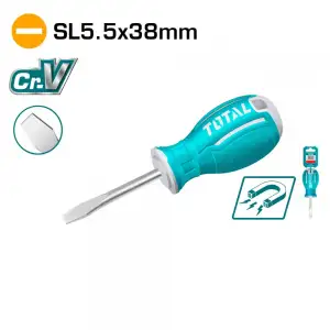 купить Отвертка шлицевая SL5,5 38мм TOTAL TSDRSSL5038