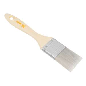 купить Кисть плоская для лаков "Евро" 1.5", искусственная щетина, деревянная ручка MTX