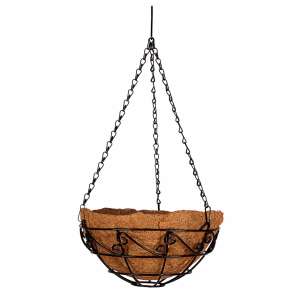 купить Подвесное кашпо с орнаментом, 25 см, с кокосовой корзиной Palisad