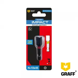 купить Бита GRAFF Impact SW 10x45 мм, шестигранная магнитная, 1 шт в блистере, Expert