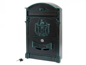 купить Ящик почтовый АЛЛЮР №4010В зелёная патина (УЗК)