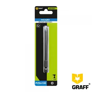 купить Бита GRAFF PZ 2x100 мм, 1 шт в блистере, Standart