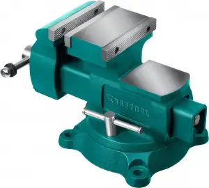 купить KRAFTOOL Reversible 140 мм, расход 273 мм, Слесарные тиски (32705-140)