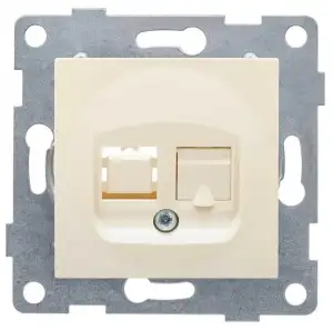 купить Розетка компьютерная 1-м СП Ugra RJ45 механизм беж. GUSI С11К1-003