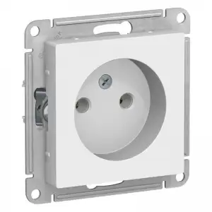 купить Розетка 1-м СП AtlasDesign 16А IP20 без заземл. без защ. шторок механизм бел. SE ATN000141