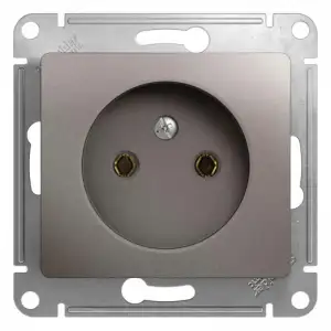 купить Розетка 1-м СП Glossa 16А IP20 250В без заземл. механизм платина SE GSL001241