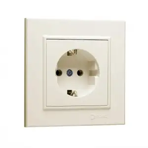 купить Розетка 1-м СП Karea 16А IP20 с/з крем. Makel 56010028