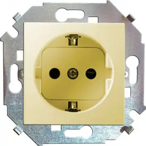 купить Розетка 1-м СП Simon 15 16А IP20 250В с заземл. винтов. клеммы механизм сл. кость Simon 1591432-031