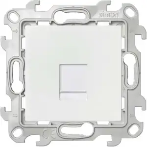 купить Розетка телефонная СП Simon 24 RJ11 IP20 механизм бел. Simon 2410480-030