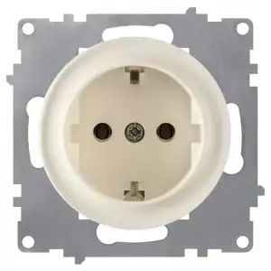 купить Розетка 1-м СП Florence 16А IP20 с заземл. винтов. клеммы механизм беж. (1E10201301) OneKeyElectro 2172788
