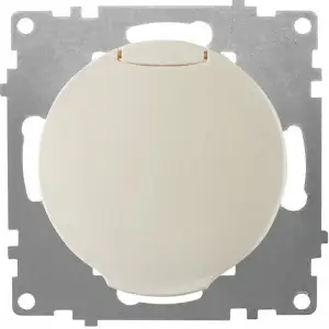 купить Розетка 1-м СП Florence 16А IP20 с заземл. с крышкой винтов. клеммы механизм беж. (1E10501301) OneKeyElectro 2172791