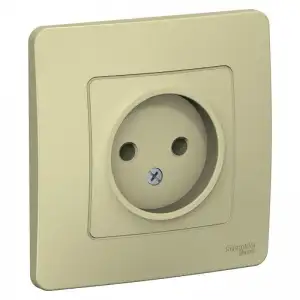 купить Розетка 1-м СП Blanca 16А IP20 250В без заземл. без защ. шторок беж. SE BLNRS000017