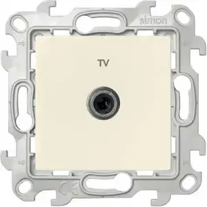 купить Розетка телевизионная одиночная TV СП Simon 24 IP20 механизм сл. кость Simon 2450477-031