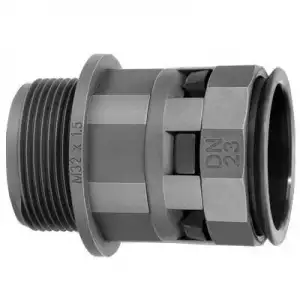 купить Переходник труба-коробка DN 12мм М20х1.5 полиамид черн. IP66 DKC PAM12M20N