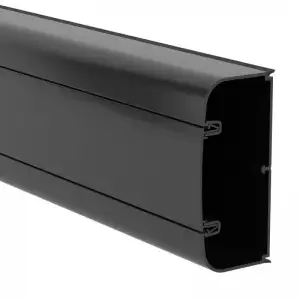 купить Кабель-канал 110х50 L2000 пластик с фрон. крыш. черн. DKC 01050A