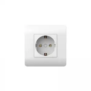 купить Розетка NEW3-E 16А с заземл. защ. шторки бел. CHINT 431534