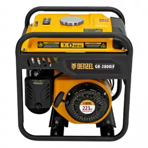 купить Генератор инверторный GK-3800iF, 3,8 кВт, 230 В, ручной старт DENZEL