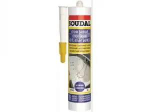 купить Силикон нейтральный санитарный "Soudal" КУХНИ ВАННЫЕ белый 280 мл